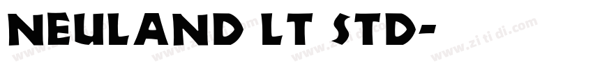 Neuland LT Std字体转换
